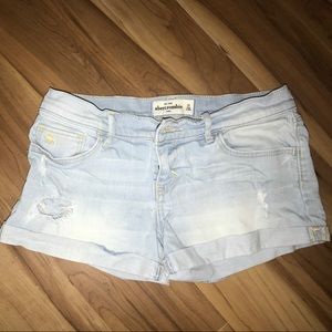 abercrombie jean shorts